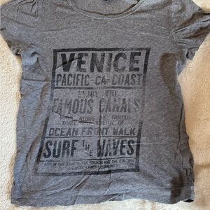 J. Crew Gray Venice Graphic Short Sleeve Tee